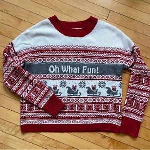 Oh What Fun Christmas/holiday sweater